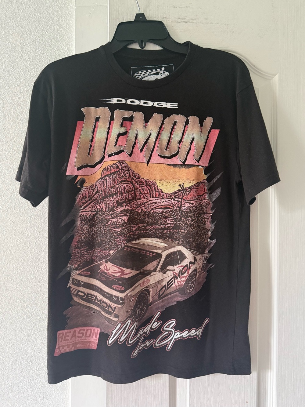 Dodge Demon x Reason Men’s M Limited Edition Racing Graphic T-Shirt (Fits Small)